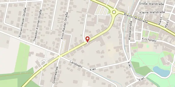 Karte der Umgebung von Ludwigsluster Straße 20-22, 19306 Neustadt-Glewe