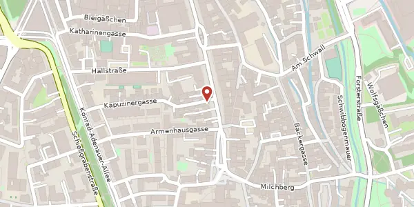 Karte der Umgebung von Maximilianstr. 60, 86150 Augsburg