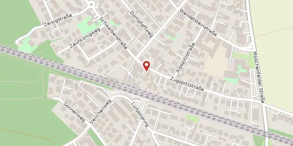 Karte der Umgebung von Zugspitzstr. 6 a, 85591 Vaterstetten