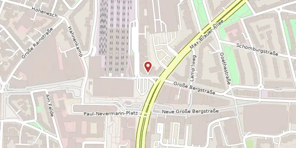 Karte der Umgebung von Paul-Nevermann-Platz 2-4, 22765 Hamburg