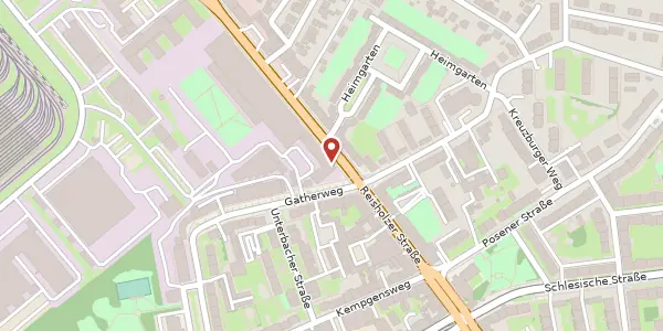 Karte der Umgebung von Erkrather Str. 401, 40231 Düsseldorf