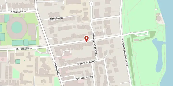 Karte der Umgebung von Alsterchaussee 17, 20149 Hamburg