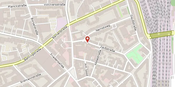 Karte der Umgebung von Zeißstr. 22, 22765 Hamburg