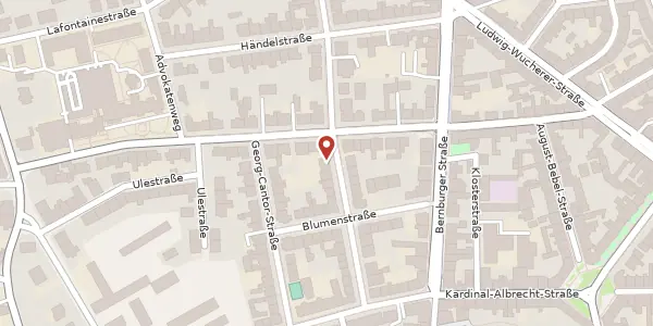 Karte der Umgebung von Karl-Liebknecht-Str. 10, 06114 Halle (Saale)