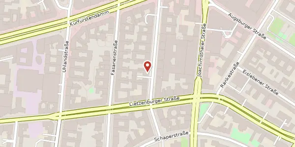 Karte der Umgebung von Meinekestraße 8, 10719 Berlin