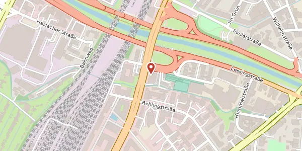 Karte der Umgebung von Heinrich-von-Stephan-Straße 20, 79100 Freiburg im Breisgau