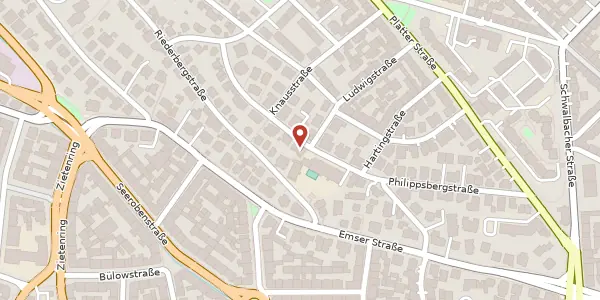 Karte der Umgebung von Philippsbergstr. 30, 65195 Wiesbaden