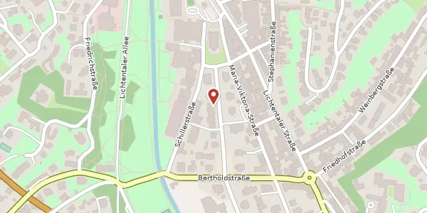 Karte der Umgebung von Ludwig-Wilhelm-Straße 4, 76530 Baden-Baden