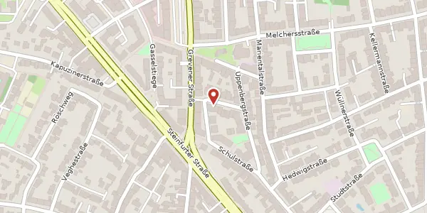 Karte der Umgebung von Altumstr. 6, 48149 Münster