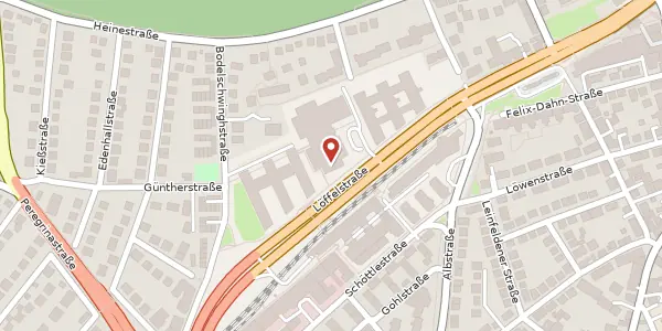 Karte der Umgebung von Löffelstraße 40, 70597 Stuttgart