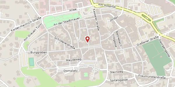 Karte der Umgebung von Marktplatz 20, 34560 Fritzlar