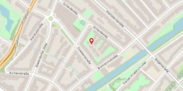 Karte der Umgebung von Scheideweg 32, 20253 Hamburg