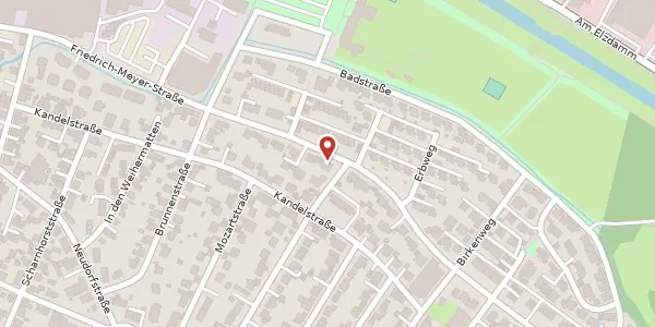 Karte der Umgebung von Albrecht-Dürer-Straße 14 b, 79331 Teningen