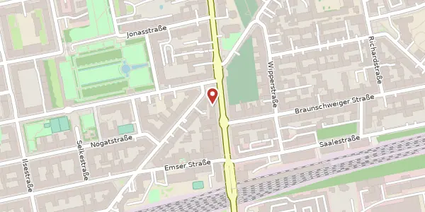 Karte der Umgebung von Karl-Marx-Straße 214, 12055 Berlin