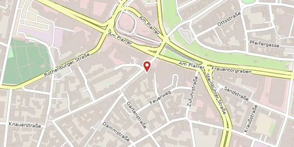 Karte der Umgebung von Gostenhofer Hauptstr. 21, 90443 Nürnberg