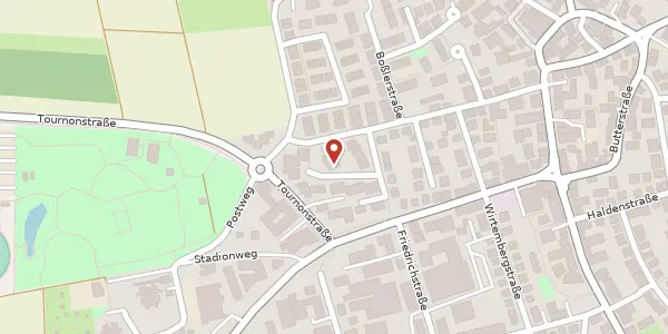 Karte der Umgebung von Teckstraße 4, 70736 Fellbach