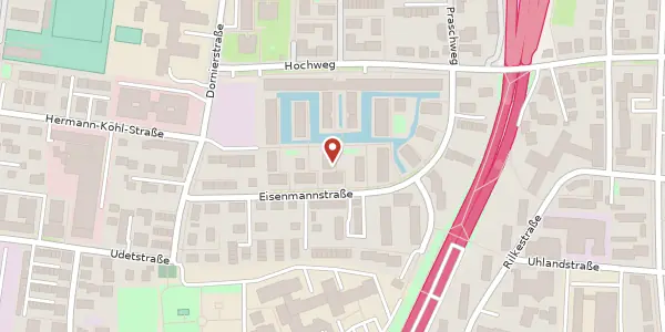 Karte der Umgebung von Eisenmannstr. 22, 93049 Regensburg