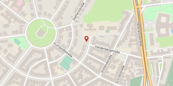 Karte der Umgebung von Schleiermacherstr. 28 A, 06114 Halle (Saale)
