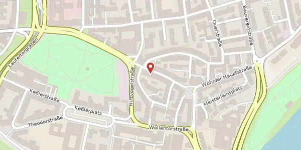 Karte der Umgebung von Wöhrder Hauptstraße 8, 90489 Nürnberg