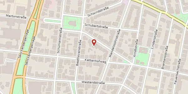 Karte der Umgebung von Corneliusstr. 15, 60325 Frankfurt