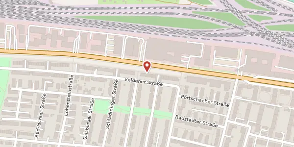Karte der Umgebung von Veldener Str. 32, 80687 München