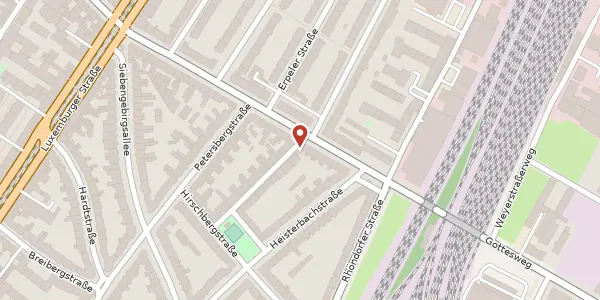 Karte der Umgebung von Königswinterstr. 1, 50939 Köln
