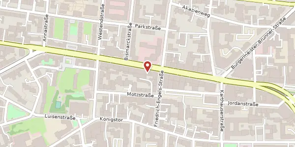 Karte der Umgebung von Friedrich-Ebert-Straße 43, 34117 Kassel
