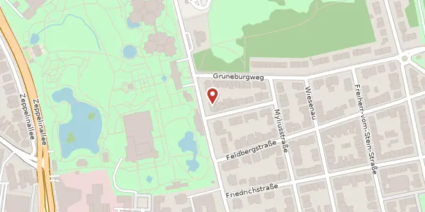 Karte der Umgebung von Siesmayerstr. 58, 60323 Frankfurt