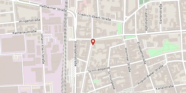 Karte der Umgebung von Westliche Ringstraße 24, 67227 Frankenthal (Pfalz)