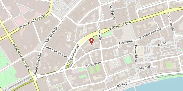 Karte der Umgebung von Berliner Str. 51, 60311 Frankfurt
