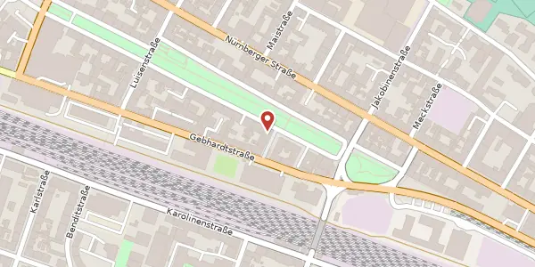 Karte der Umgebung von Königswarter Str. 74, 90762 Fürth