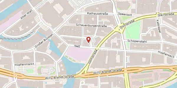 Karte der Umgebung von Rolandsbrücke 4, 20095 Hamburg
