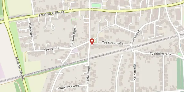 Karte der Umgebung von Tybbinkstr. 72, 44319 Dortmund
