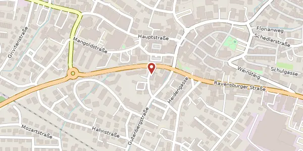 Karte der Umgebung von Gutenbergstraße 1, 88677 Markdorf