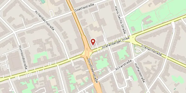 Karte der Umgebung von Grafenberger Allee 140, 40237 Düsseldorf