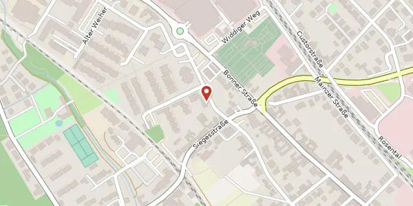 Karte der Umgebung von Rathausstr. 20, 53332 Bornheim