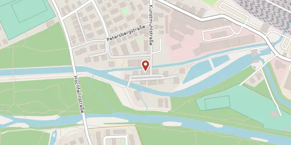 Karte der Umgebung von Kunstmühlstr. 14, 83026 Rosenheim