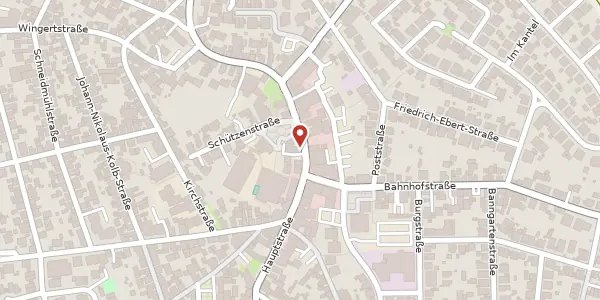Karte der Umgebung von Hauptstraße 107, 69207 Sandhausen