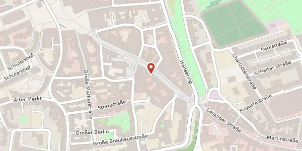 Karte der Umgebung von Leipziger Str. 93, 06108 Halle (Saale)