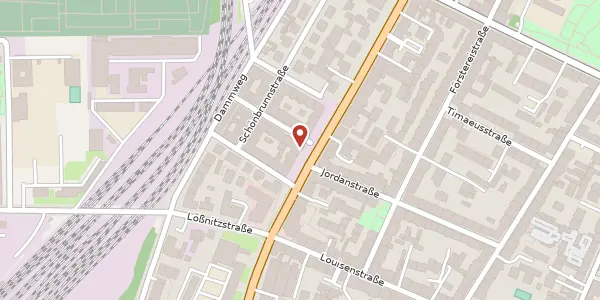Karte der Umgebung von Königsbrücker Straße 41, 01099 Dresden