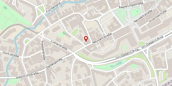 Karte der Umgebung von Neuwerkstraße 31, 99084 Erfurt