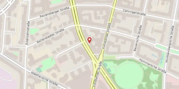 Karte der Umgebung von Brandenburgische Straße 17, 10707 Berlin