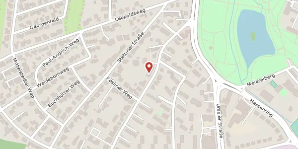 Karte der Umgebung von Bommersheimer Weg 17, 61348 Bad Homburg