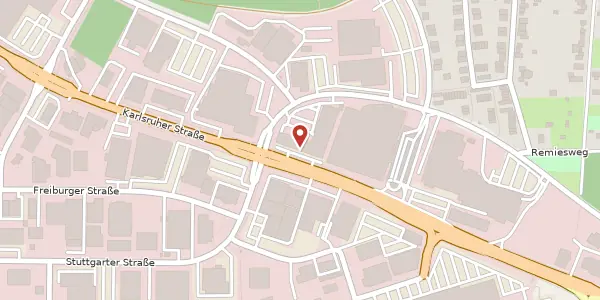 Karte der Umgebung von Karlsruher Straße 20, 75179 Pforzheim