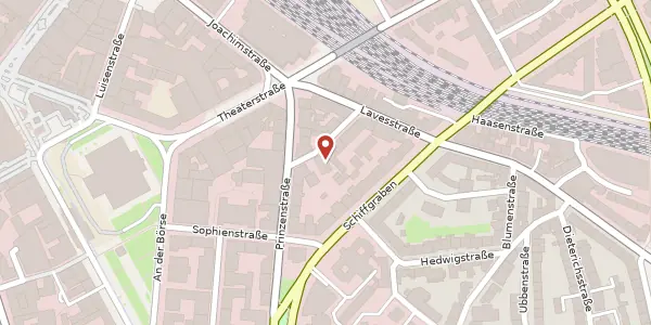 Karte der Umgebung von Alexanderstraße 2, 30159 Hannover