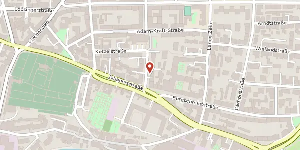 Karte der Umgebung von Innere Hallerstr. 6, 90419 Nürnberg