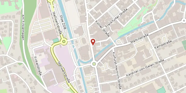 Karte der Umgebung von Franziskanerstr. 11, 57462 Olpe