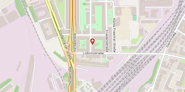 Karte der Umgebung von Rudolfstraße 4, 01097 Dresden