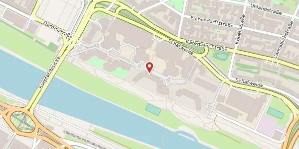 Karte der Umgebung von Neckarpromenade 20, 68167 Mannheim