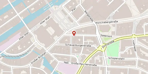 Karte der Umgebung von Rathausstraße 2, 20095 Hamburg